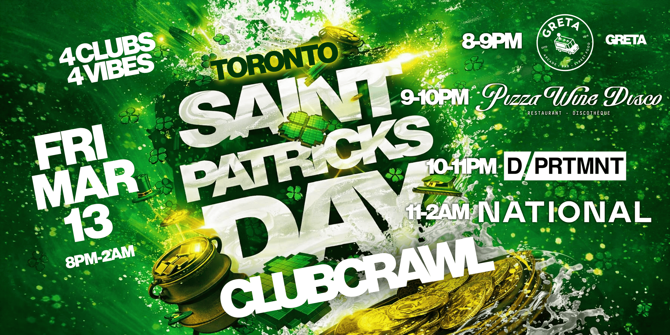 toronto-Fri-Crawl-B St. Patrick's Day Events in Toronto